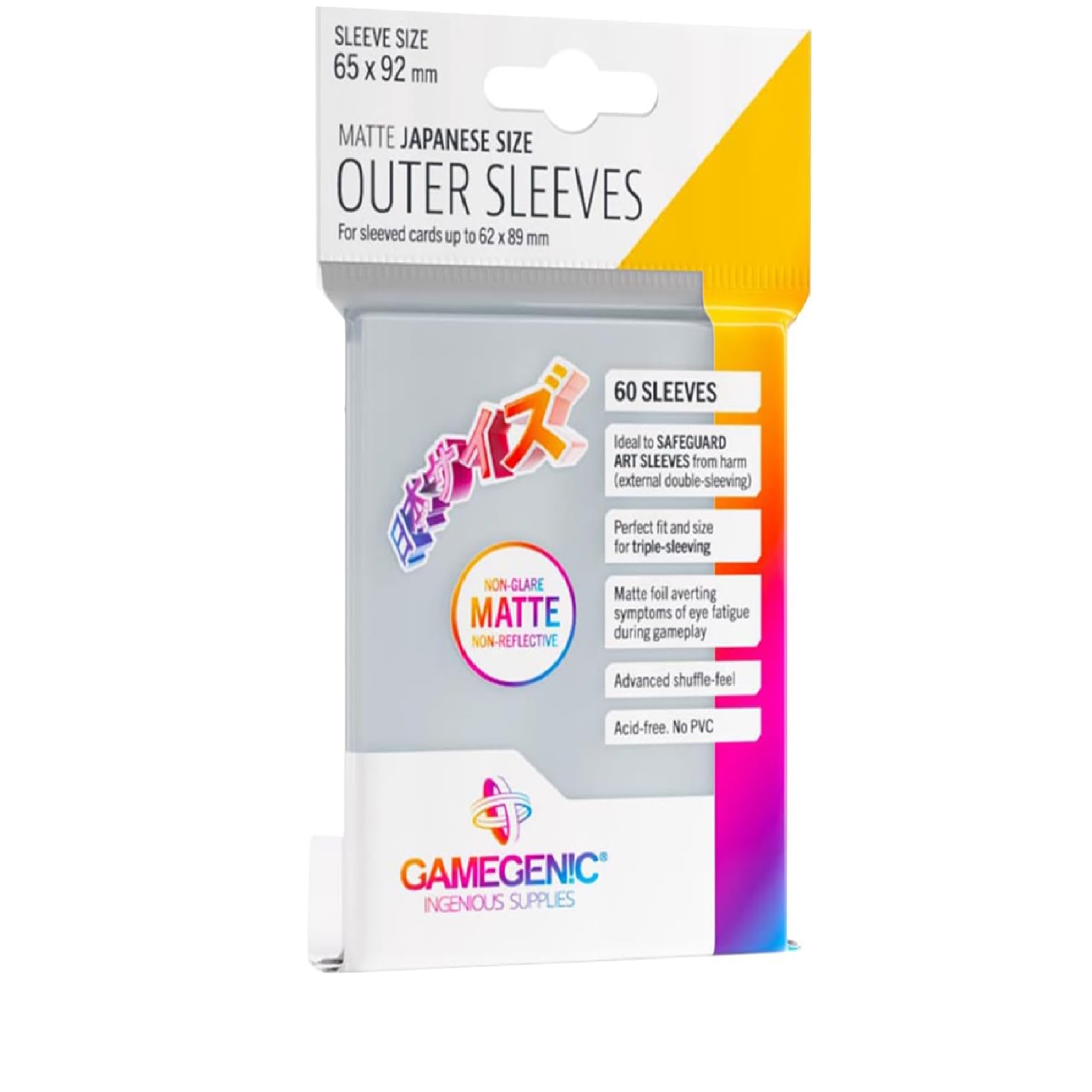 Gamegenic Japanische Matte Clear Outer Sleeves (60)