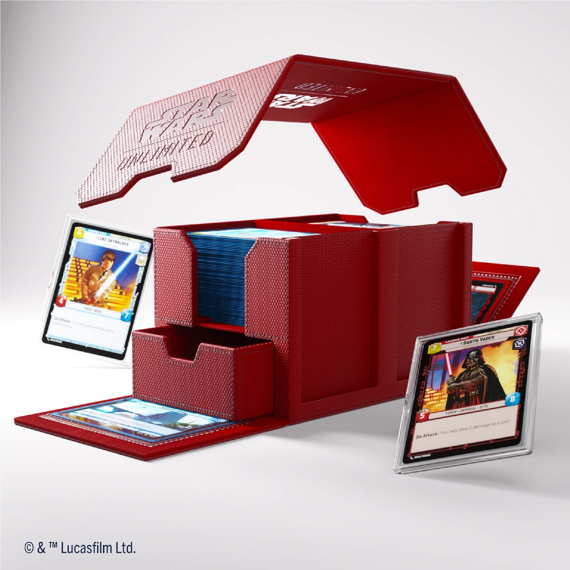 Gamegenic - Star Wars: Unlimited Double Deck Pod - Red